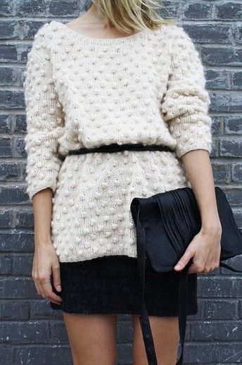 belted sweater