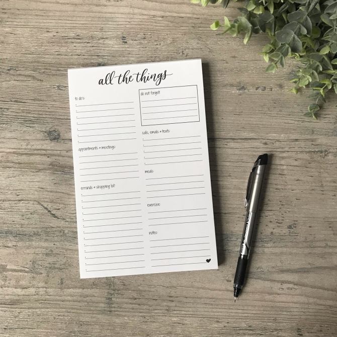 All the Things Notepad