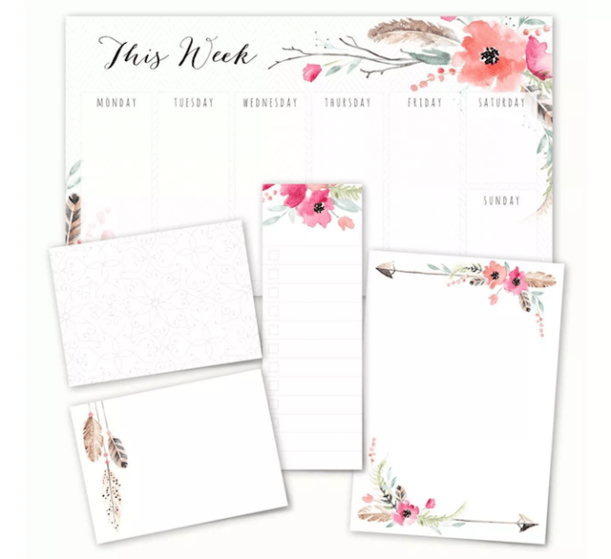 Boho Spirit Post-it Notepad Set