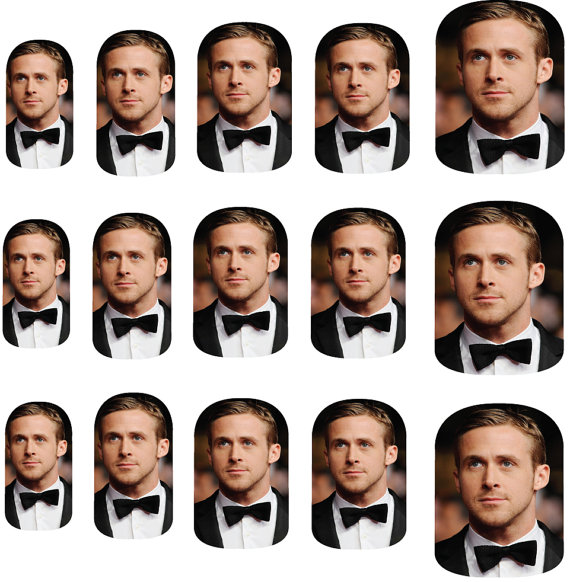 ryan gosling nail decals