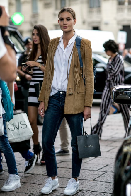 Models in casual clothes