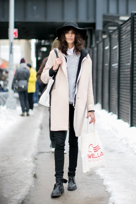 Model in a casual outfit.