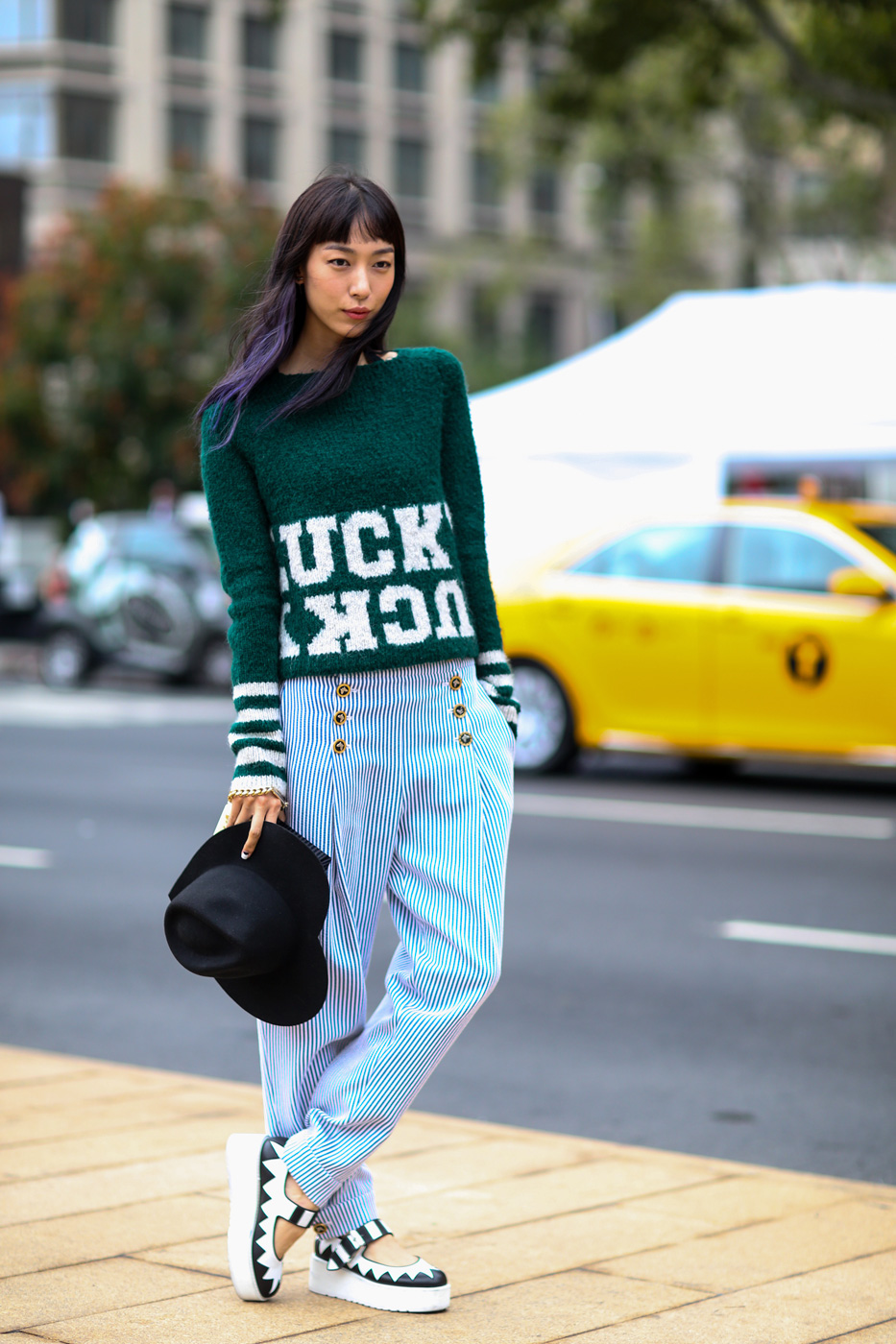 Model in casual clothes