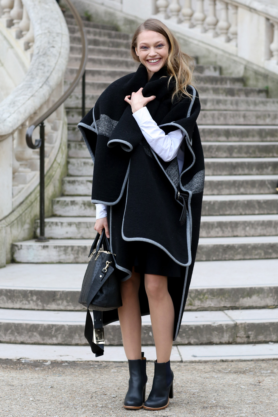 Models in casual outfits.