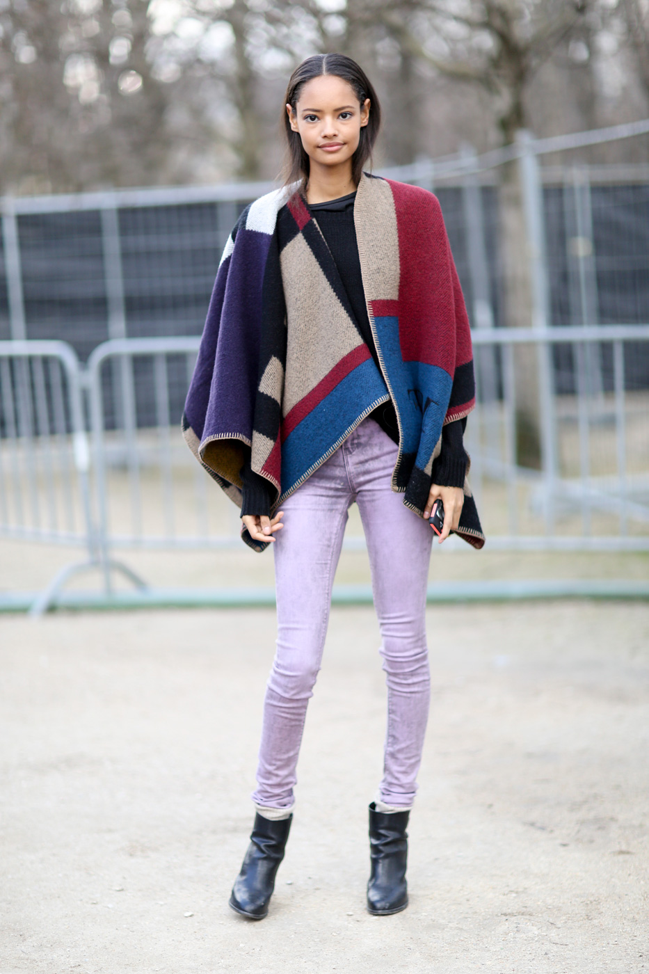 Models in casual outfits.