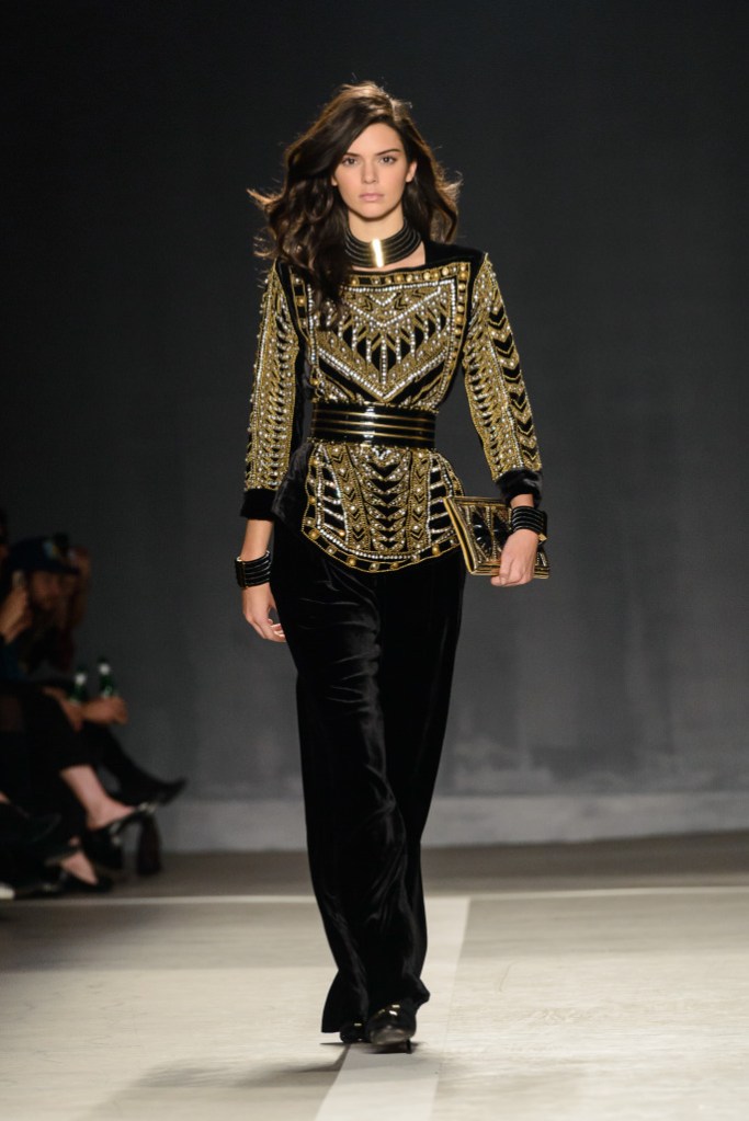 Balmain x H&M collection launchat 23 Wall St in Manhattan Featuring: Kendall Jenner Where: New York, New York, United States When: 21 Oct 2015 Credit: C.Smith/ WENN.com