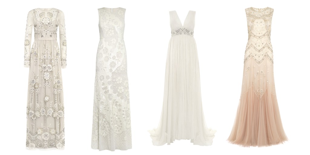 net-a-porter needle & thread bridal collection affordable wedding dresses