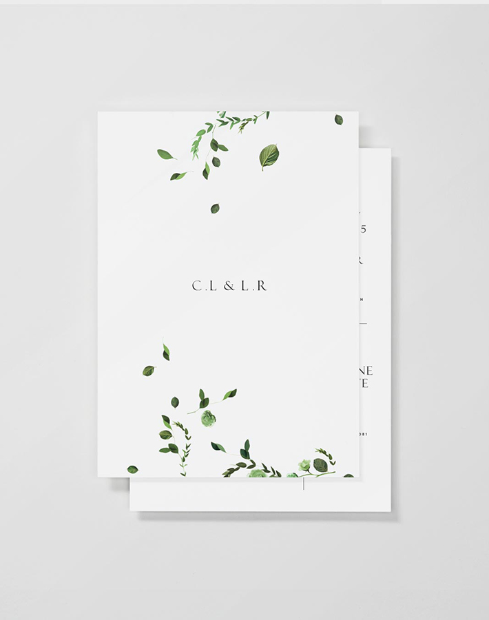 minimal wedding invitations