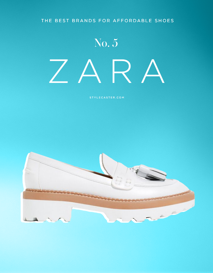 Zara Leather Platform Loafers, $89.90; at Zara