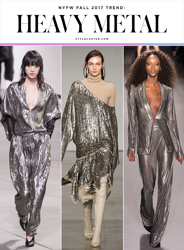 nyfw trends fall 2017 metallic