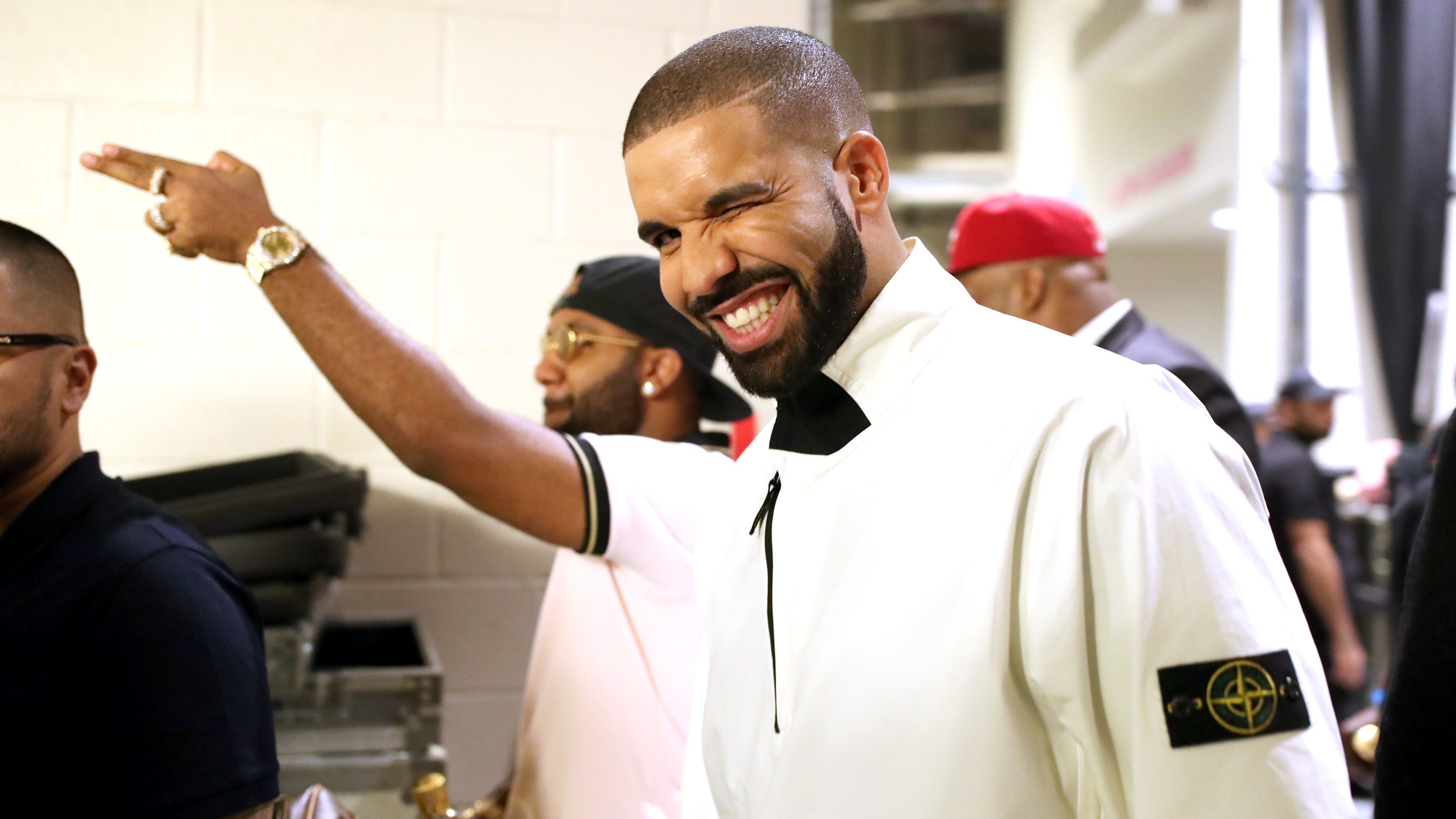Drake backstage at the 2017 Billboard Music Awards