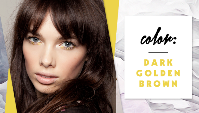 STYLECASTER | Simple Hair Color Chart for Every Shade | Dark Golden Brown