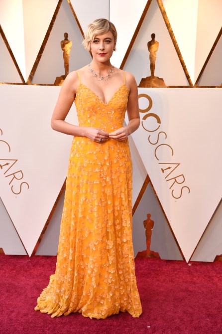 Greta Gerwig at the 2018 Oscars