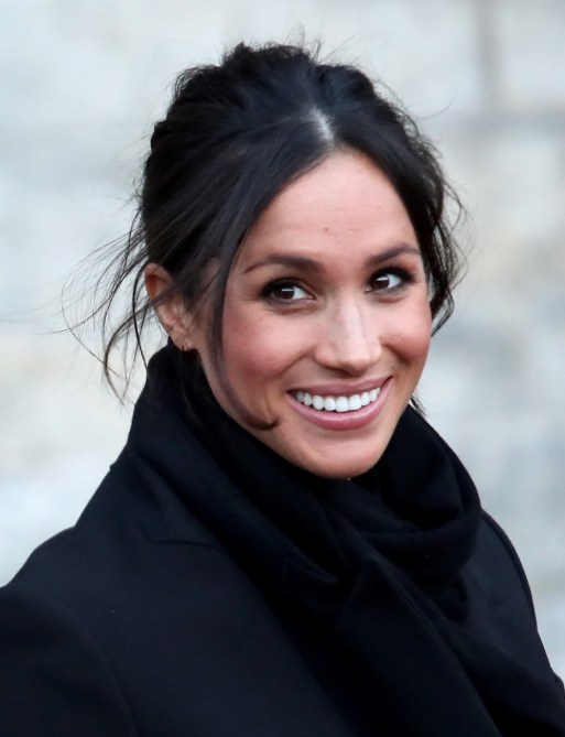 Meghan Markle leaving Cardiff Castle