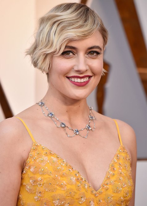 STYLECASTER | Oscars 2018 Beauty Looks | Greta Gerwig