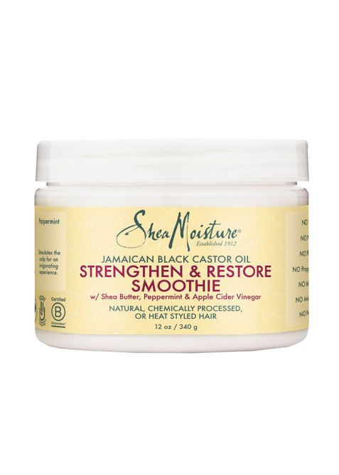 STYLECASTER | Best Product Pairs for Every Hair Texture | SheaMoisture Jamaican Black Castor Oil Strengthen & Restore Smoothie