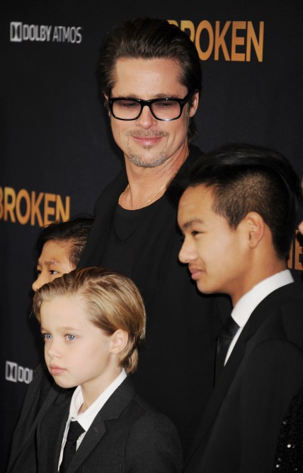 Brad Pitt and Shiloh Pitt