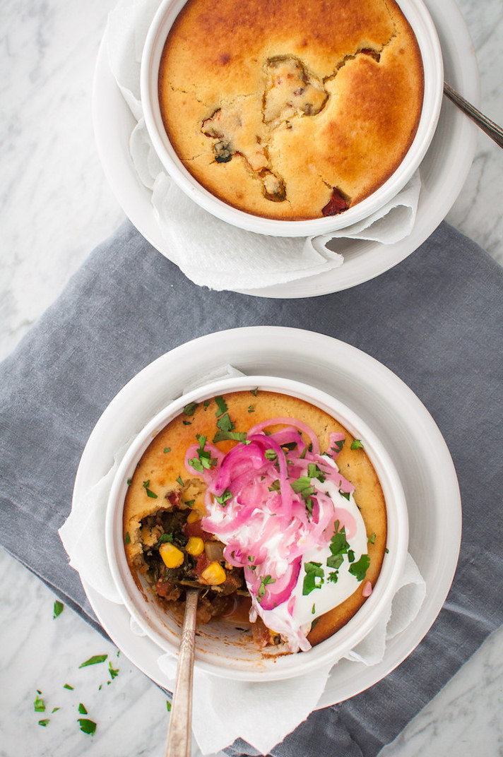 STYLECASTER | 17 Fancy Date Night Dinners That Are Actually Super Easy | Vegetable Tamale Pies