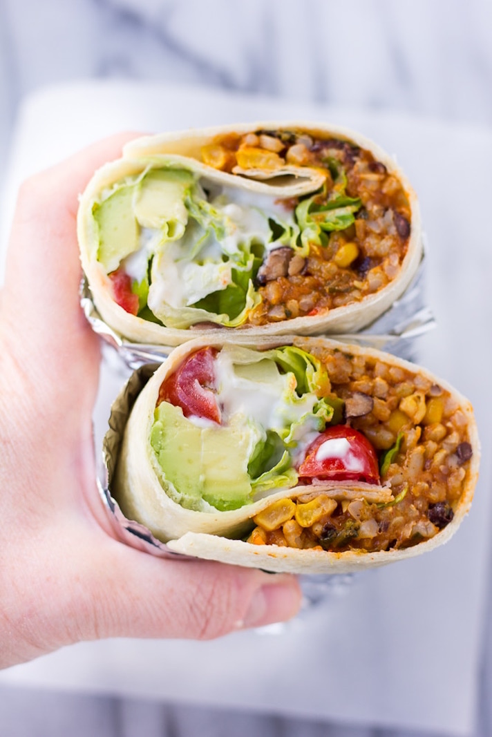 STYLECASTER | 17 Plant-Based Instant Pot Recipes for Meatless Mondays | Vegan Burritos
