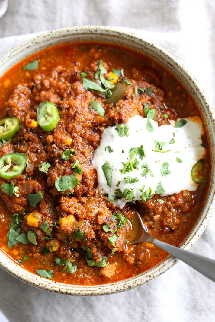 STYLECASTER | 17 Plant-Based Instant Pot Recipes for Meatless Mondays | Enchilada Soup