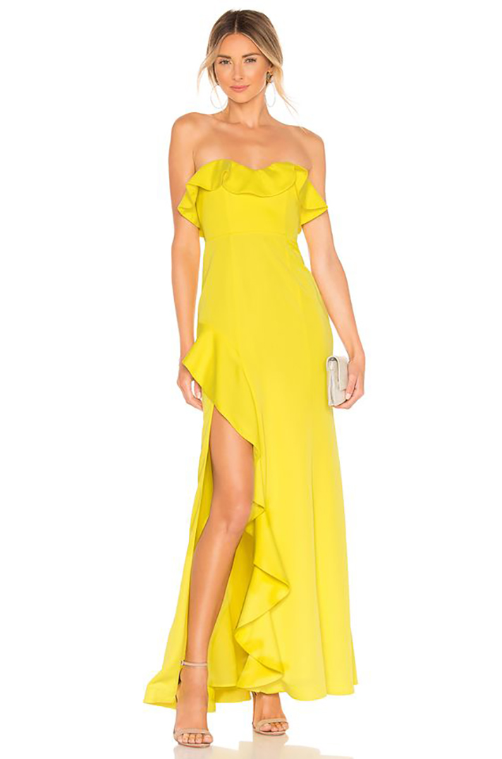 STYLECASTER | Yellow Bridesmaid Dresses Are Statement-Making Without Looking Over-the-Top