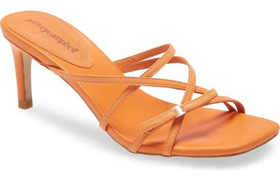 Jeffrey Campbell Orange Strappy Heels