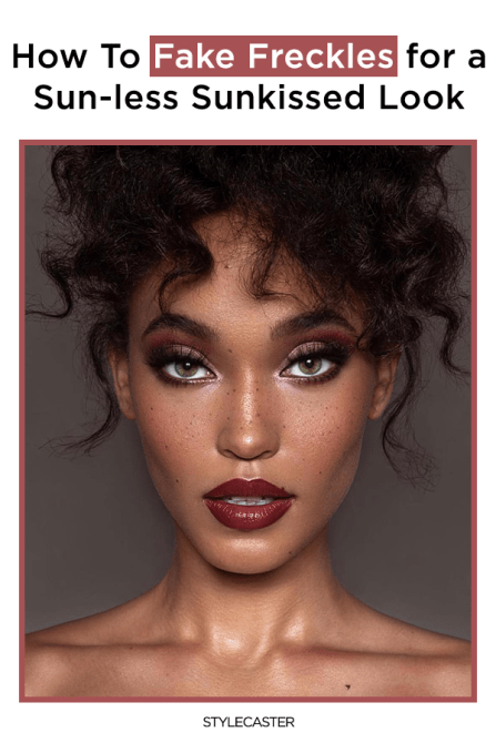 STYLECASTER | freckles | freckles makeup | fake freckles | freckles | beauty | makeup