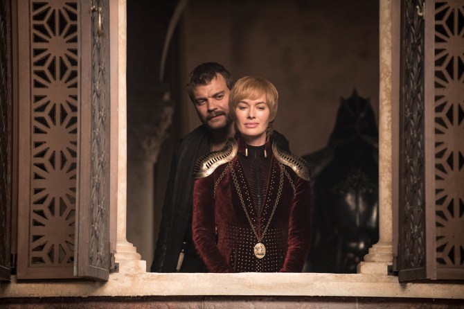 Pilou Asbæk and Lena Headey in "Game of Thrones"