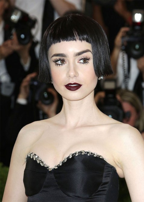 short-bobs-lily-collins