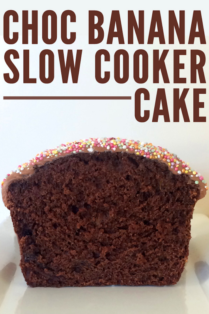 STYLECASTER | Slow-Cooker Cake Is the Summer Dessert You Didn't Know You Needed | Chocolate Banana Cake