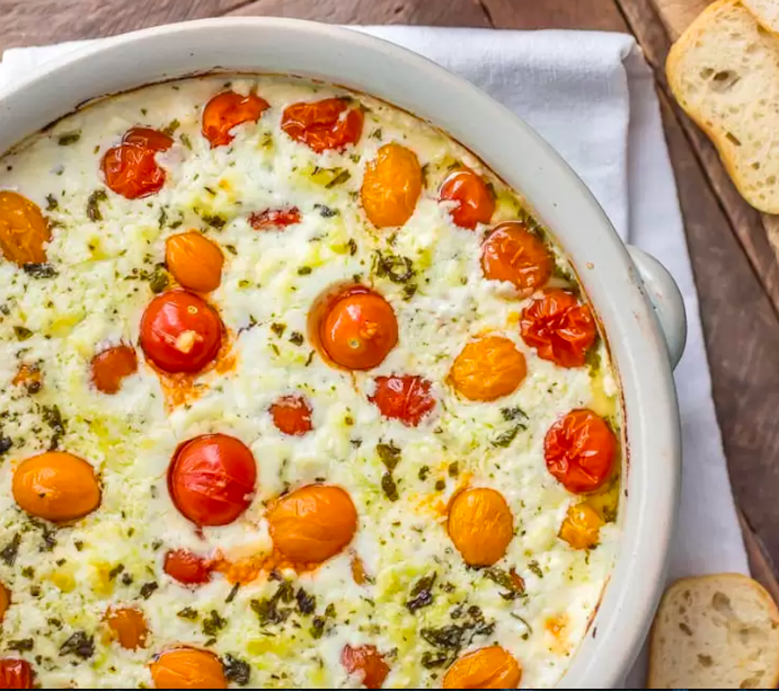 STYLECASTER | 17 Fourth of July Appetizers That Every Barbecue Needs | Goat Cheese Tomato Dip