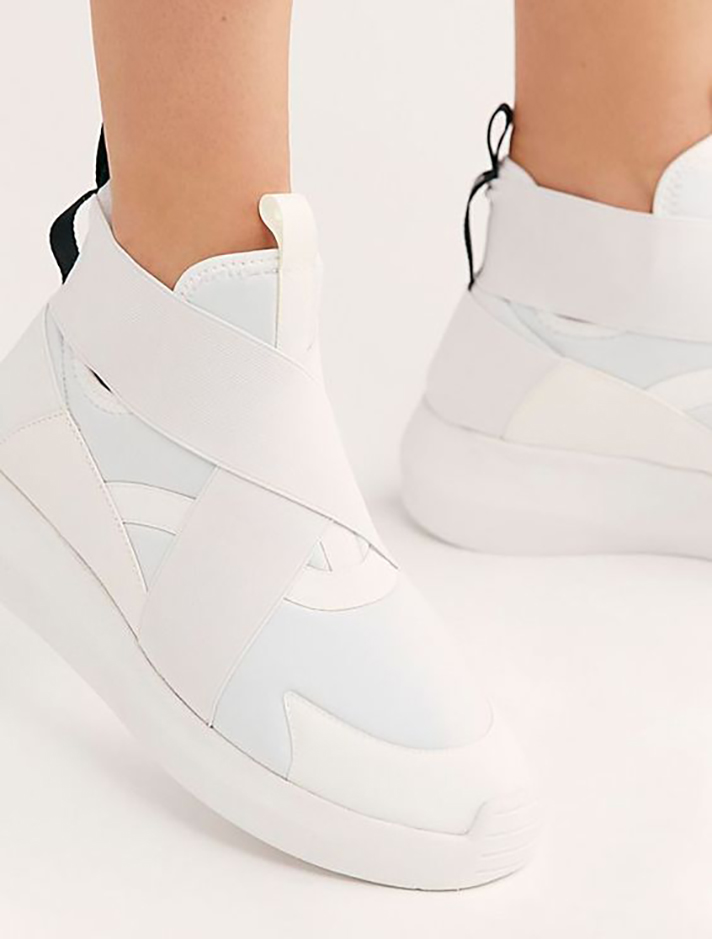 STYLECASTER | Dainty White Sneakers You Could Definitely Wear Under Your Bridal Gown