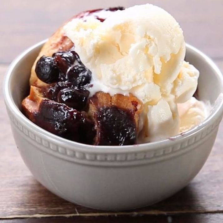 STYLECASTER | 13 Slow-Cooker Biscuit Recipes That Might Surprise You | Blueberry Cobbler