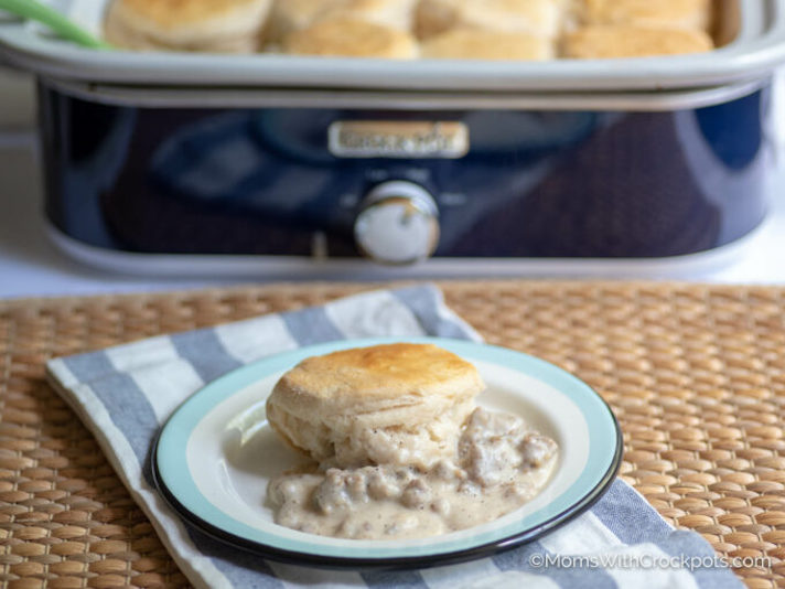 STYLECASTER | 16 Classic Southern Dishes You Can Make In A Slow-Cooker | Biscuits and Gravy