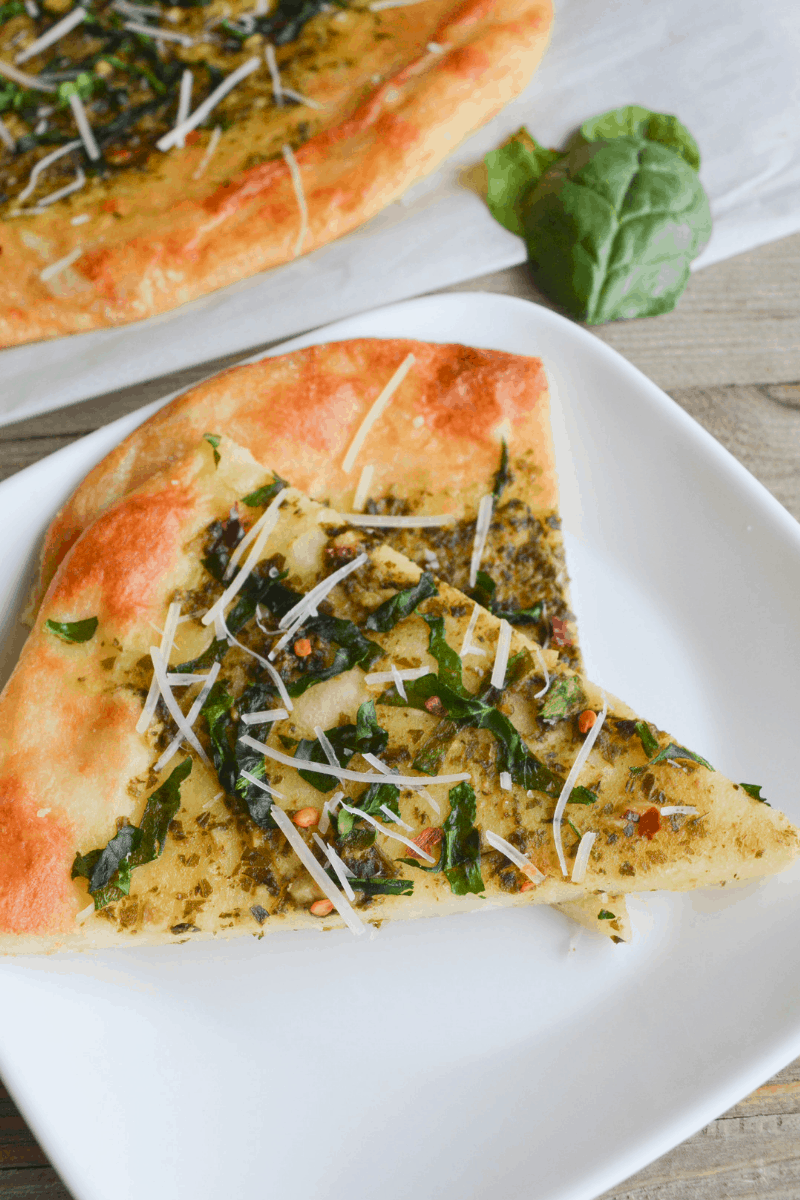 STYLECASTER | keto breads | keto spinach pesto flatbread
