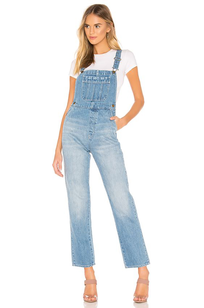 STYLECASTER | Long Denim Overalls Are a Romantic Addition to Any Fall Wardrobe