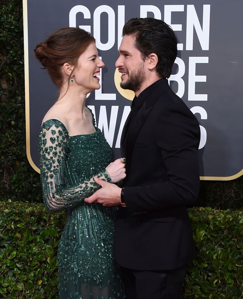 Kit Harington, Rose Leslie, 2020 Golden Globes