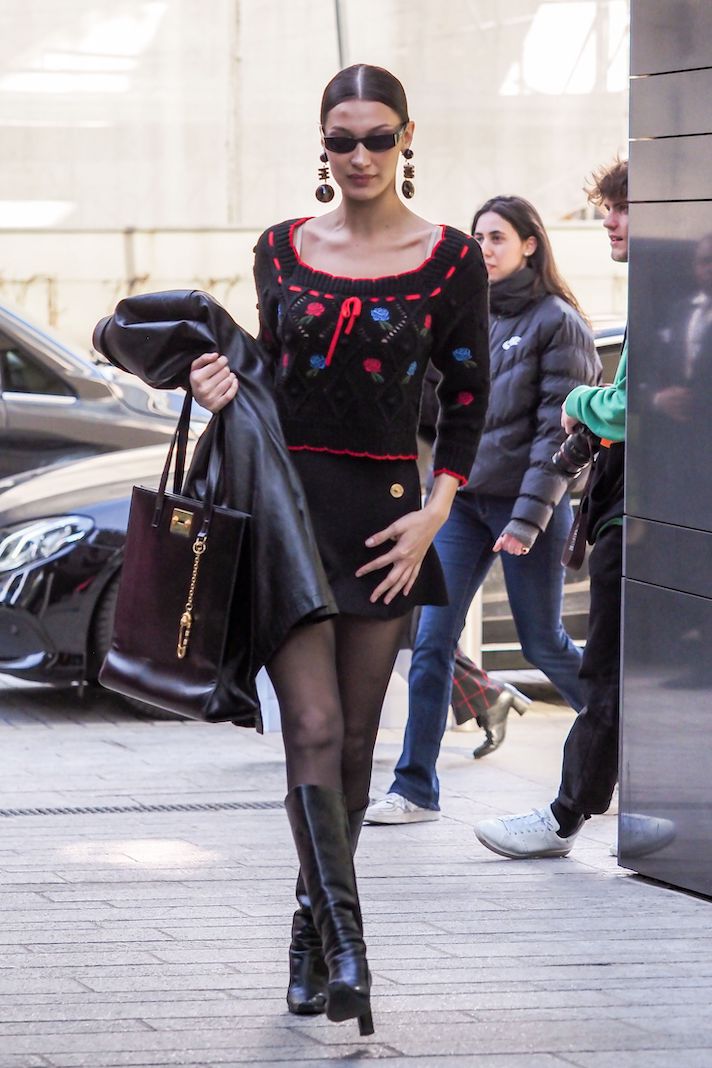 Bella Hadid Milan Fashion Week