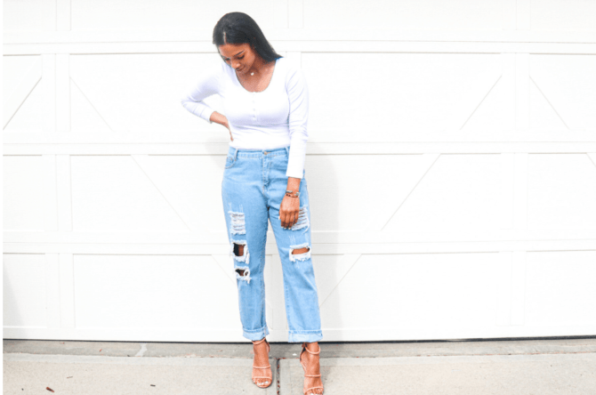 cropped jeans Adriana lately