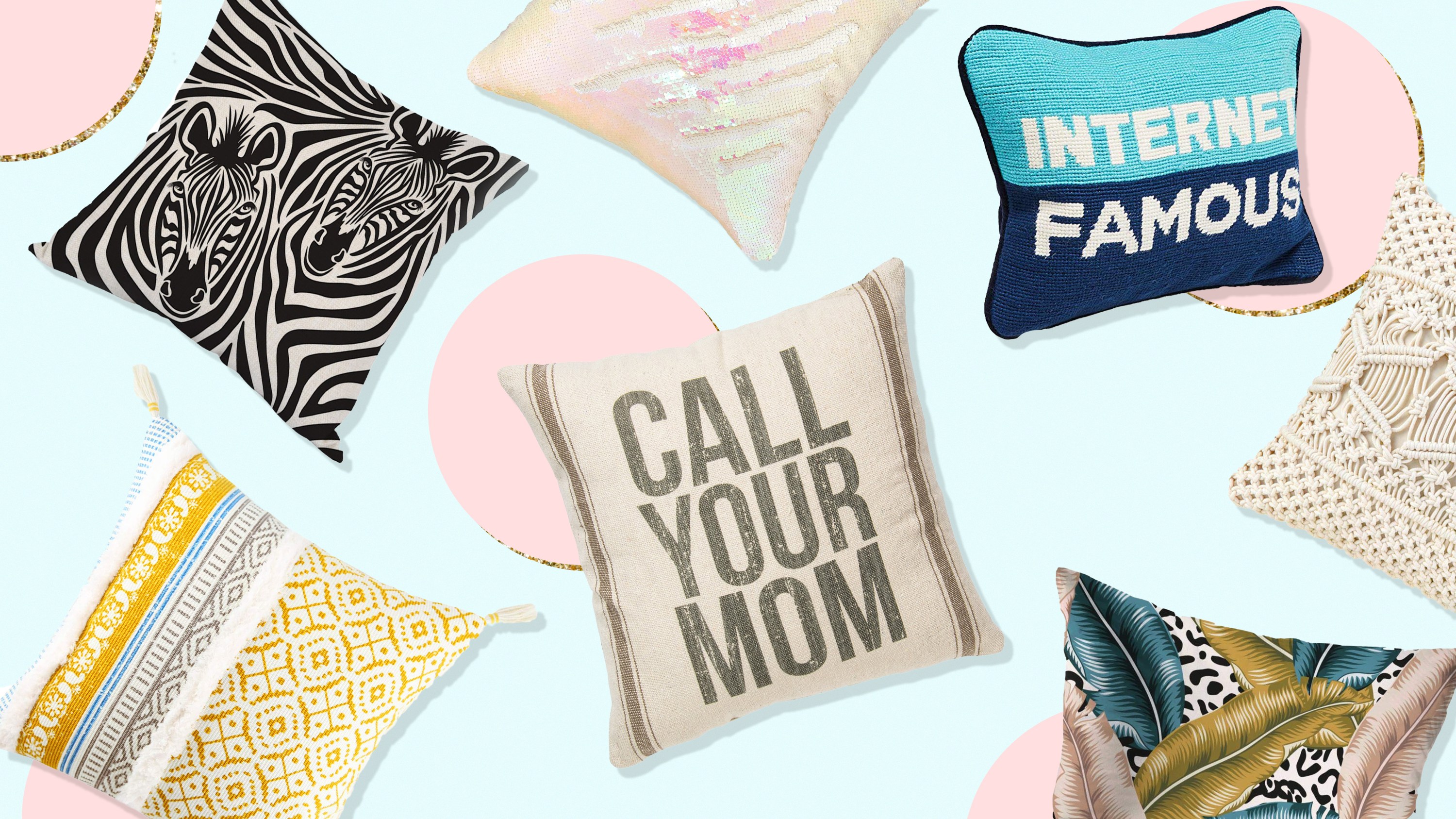 throw pillows feature