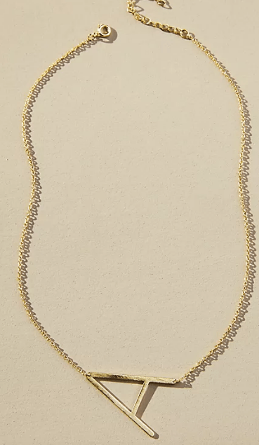 monogram necklace