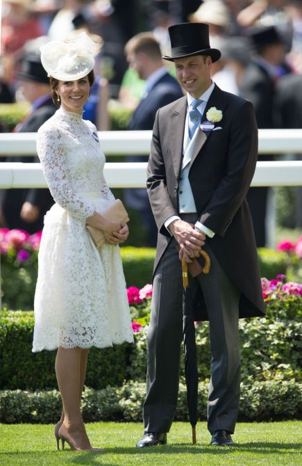 STYLECASTER | Prince William and Katie Middleton Fashion | Royal Ascot 2017