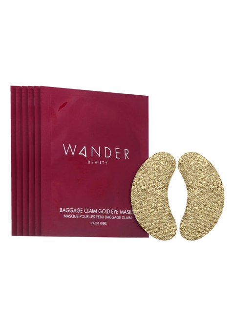 Wander Beauty Baggage Claim Gold Eye Masks