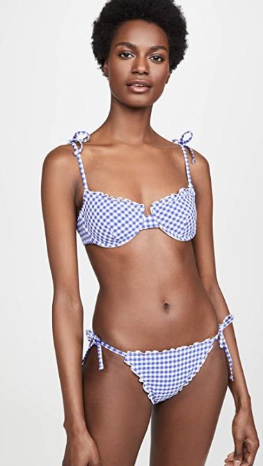 STYLECASTER | String Bikini Trend | onia blue string bikini