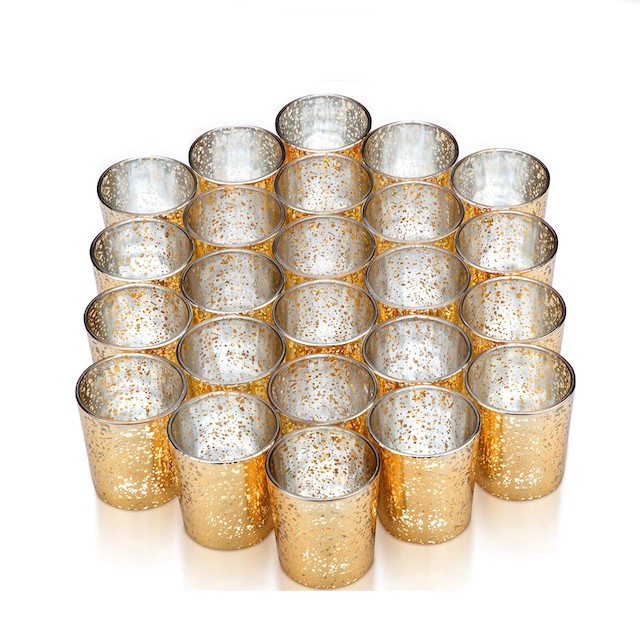 Vizayo Gold Votive Candle Holders