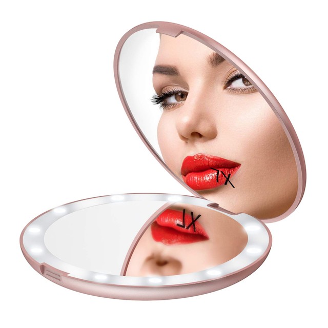 Gospire 5 Inch Lighted Travel Makeup Mirror