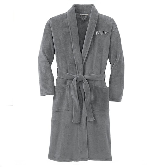 Monogrammed Me Personalized Plush Microfleece Robe