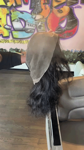 applying wig lace tint spray