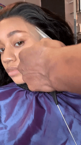 cutting lace off wig