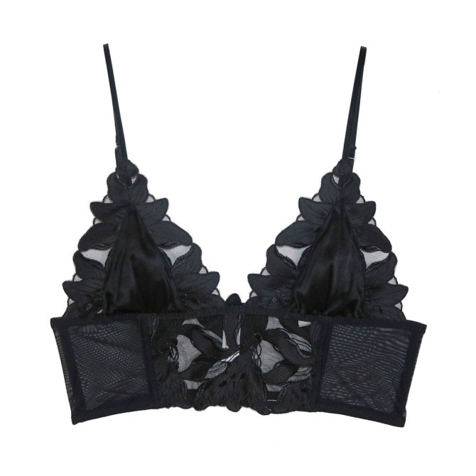 STYLECASTER | Ariana Grande Black Lingerie Top